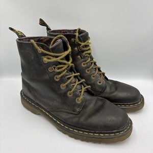 Dr Martens Boot Women Size 11 Luana Soft ToeBlack Leather Round Toe Lace Up